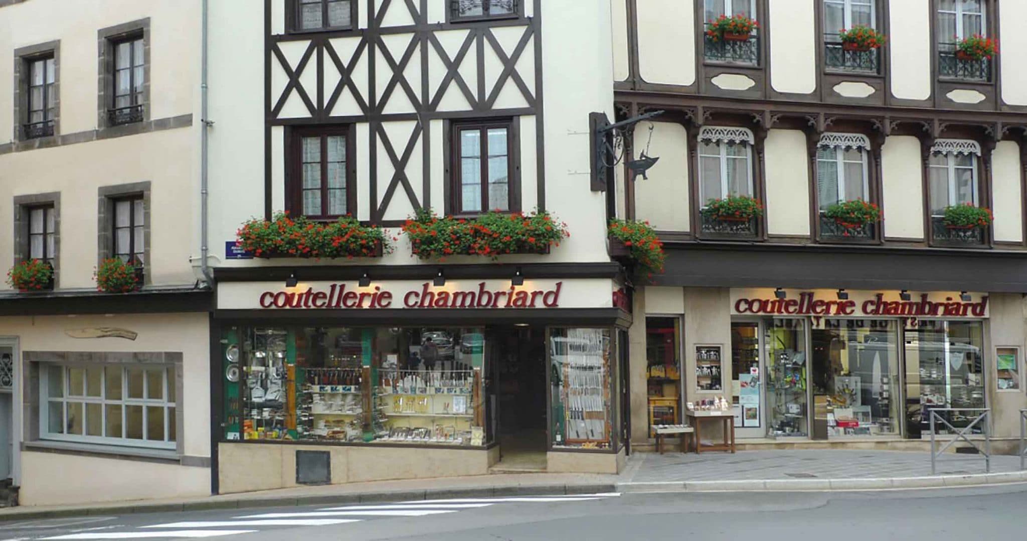 Façade du magasin Coutellerie Chambriard